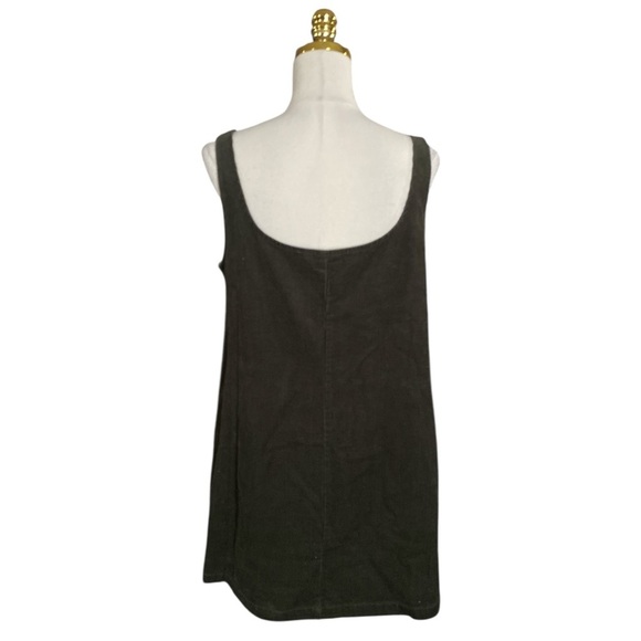 ASOS Women’s Olive Green Tall A-line Corduroy Pinafore Sleeveless Dress Size 8 - Picture 5 of 8